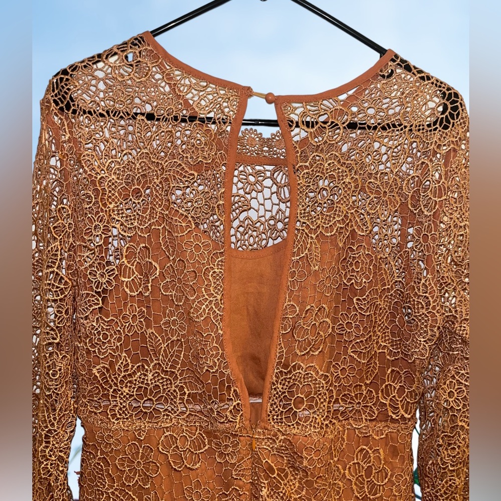 Goldie Amanda Orange Lace Dress - Picture 13 of 13